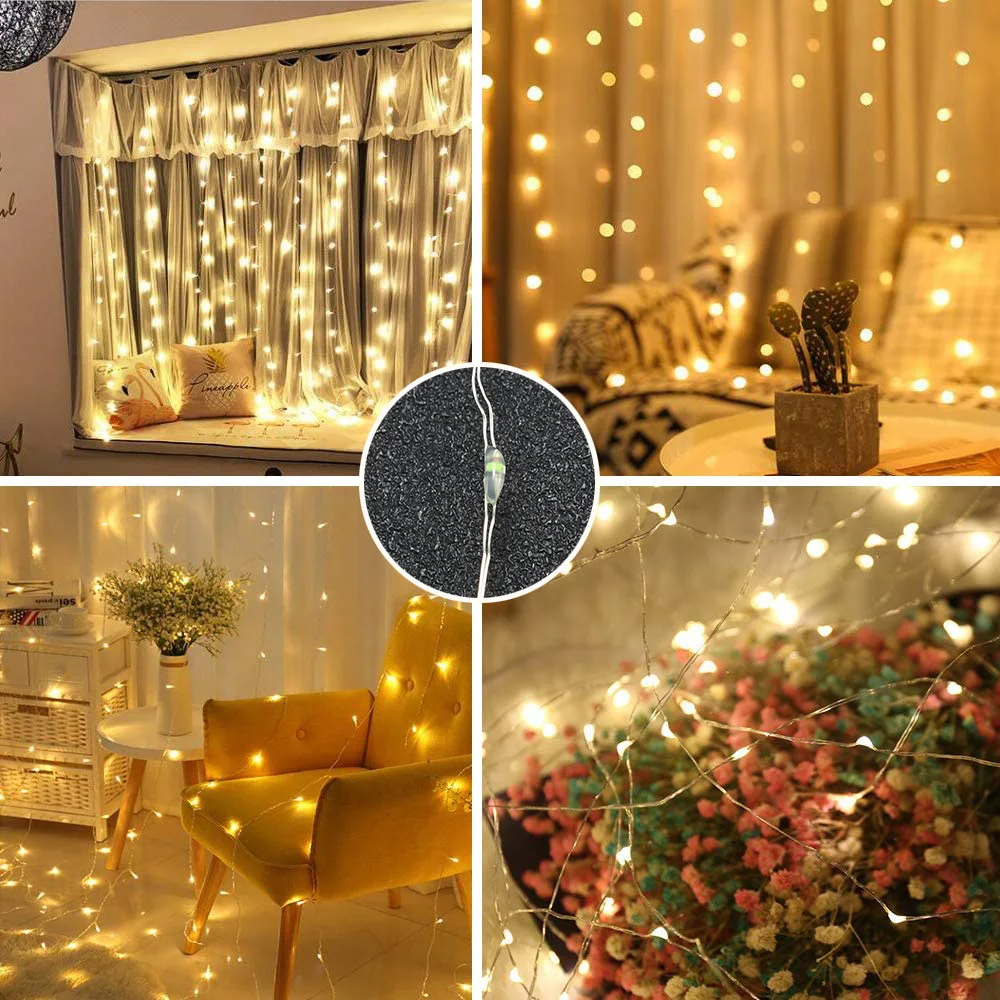 Светодиодный ственская светодиодная гирлянда с дистанционным управлением