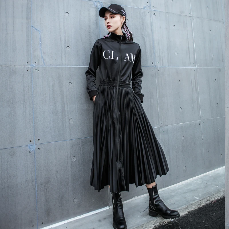 Женское платье-трапеция размера плюс бейсбольная форма с надписью и длинным