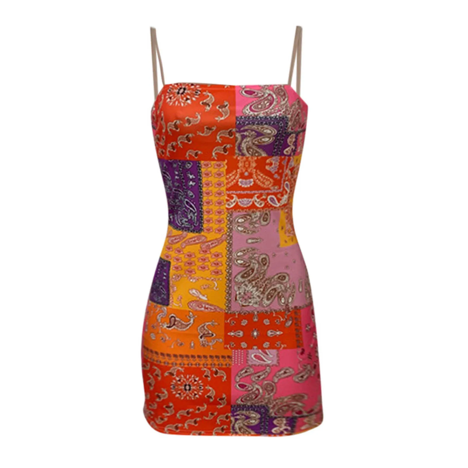 

African Dress For Women Summer Printed Strap Bandage Dress For Casual