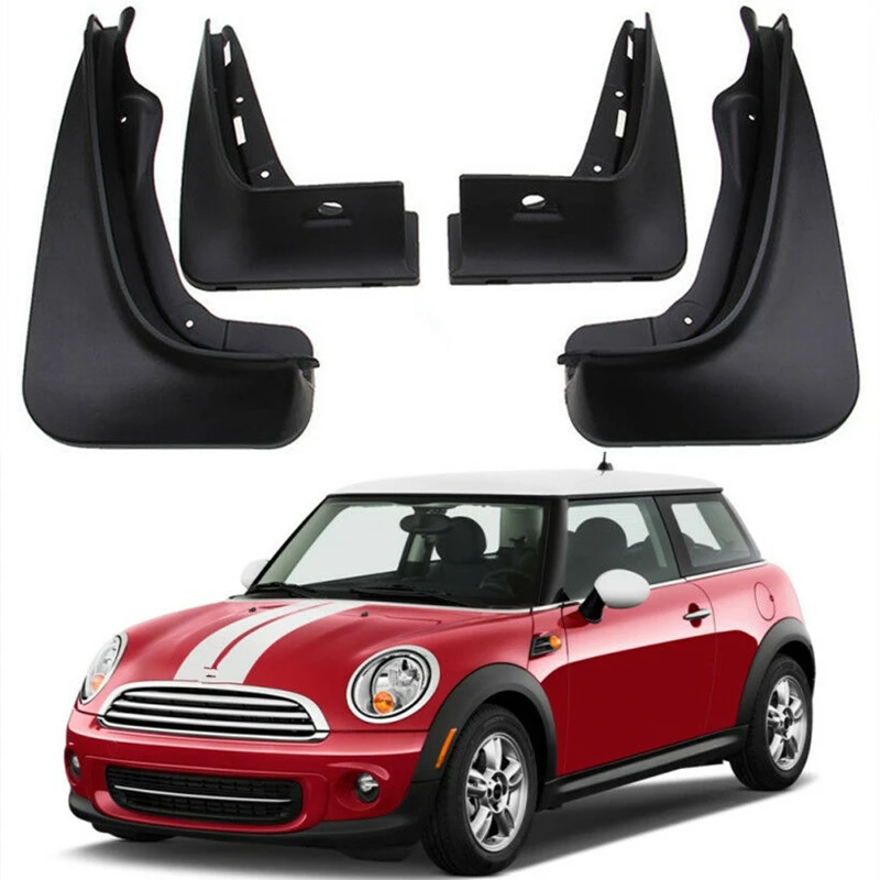 Car Decoration Front &amp Rear Splash Guards Mud Flaps fit for 2008-2015 Mini Cooper ONE R56 Fender 4pcs/set | Автомобили и