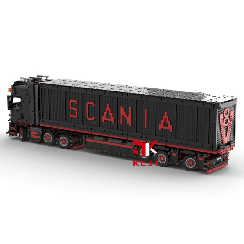 KEJI MOC-62038 Scania грузовик R620 прицеп Инженерная техника Радиоуправляемый пульт