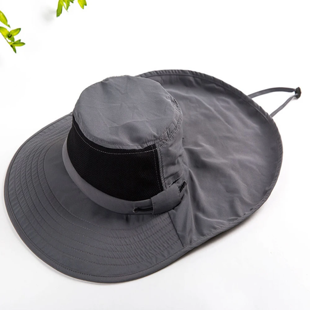 Fishing Hats Outdoor Sport Hiking Visor Hat UV Protection Face Neck Cover Summer Camping Sun Protect Cap Adult X74G | Спорт и