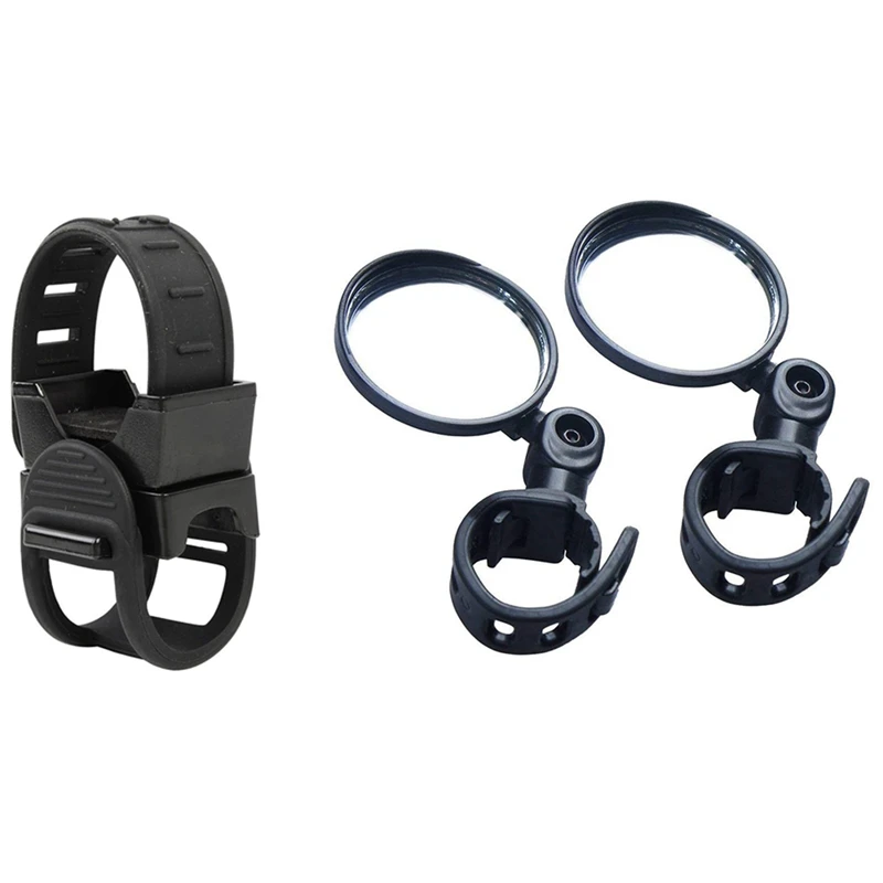 

3 шт. автомобильные аксессуары: 1 шт. кронштейн для переднего фонаря велосипеда и 2 шт. Велосипедное Зеркало заднего вида для езды на велосипе...