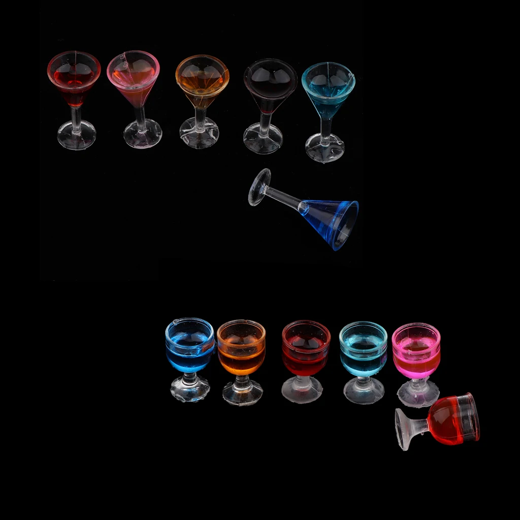 Острые и круглые Коктейльные очки 12 шт. модные бокалы для напитков модель 1/12