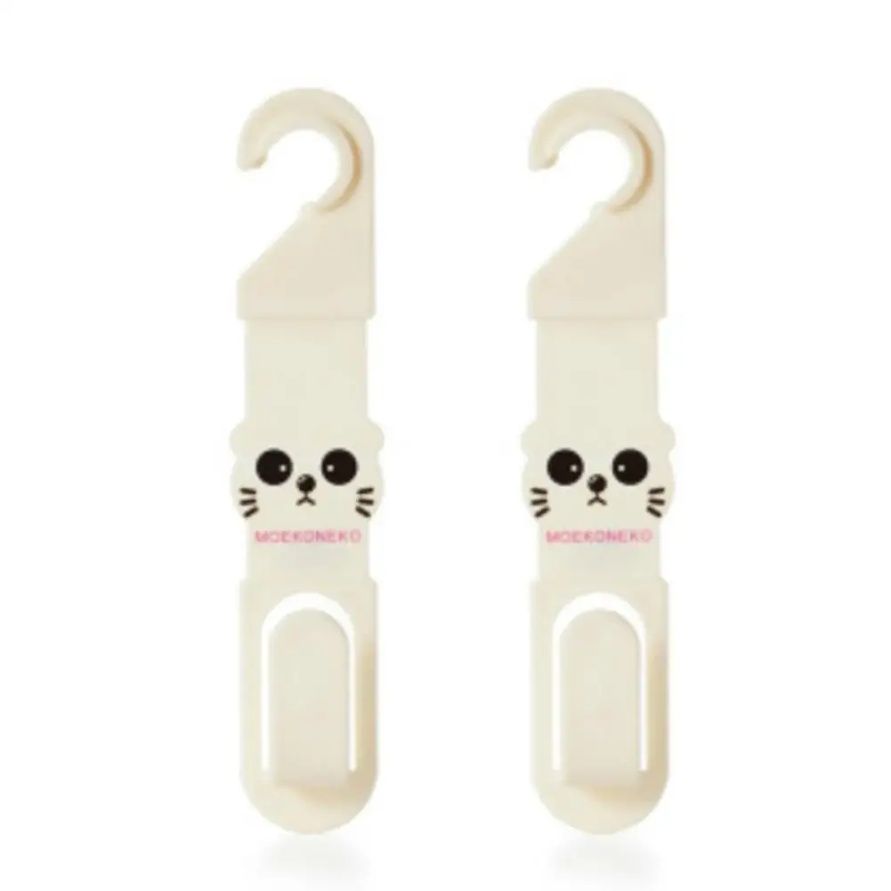 2 шт./лот милый кот вешалка на заднее сиденье автомобиля крюк для хранения