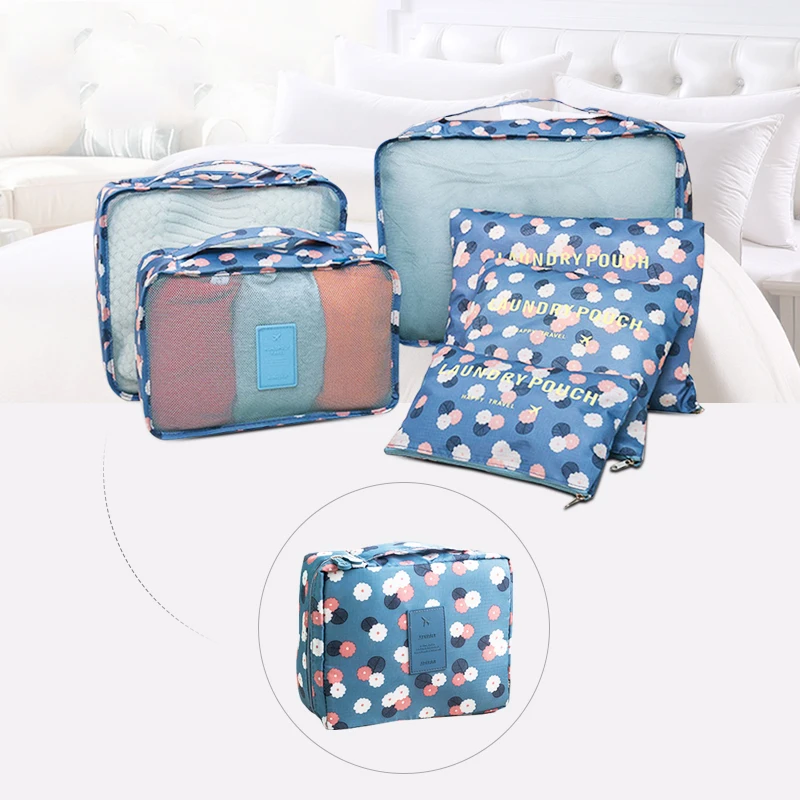

Portable Women's Cosmetic Bag Female Necessaire Clothes Shoe Travel Organizer Toiletry Kit Underwear Pouch Makeup Zip Packs