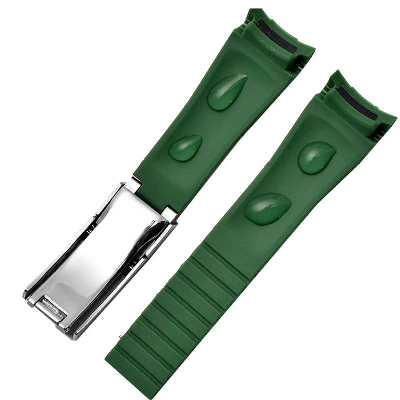 Оптовая цена для старых клиентов резиновый ремешок часов водонепроницаемый