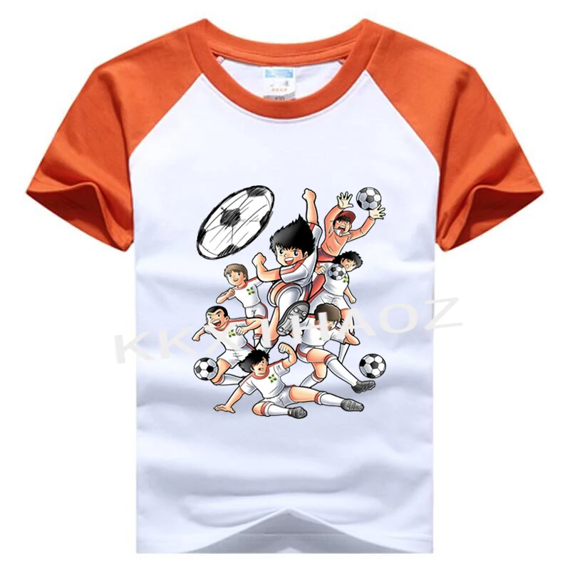 2020 Летняя мода капитан Tsubasa футболка детские футболки для мальчиков с короткими