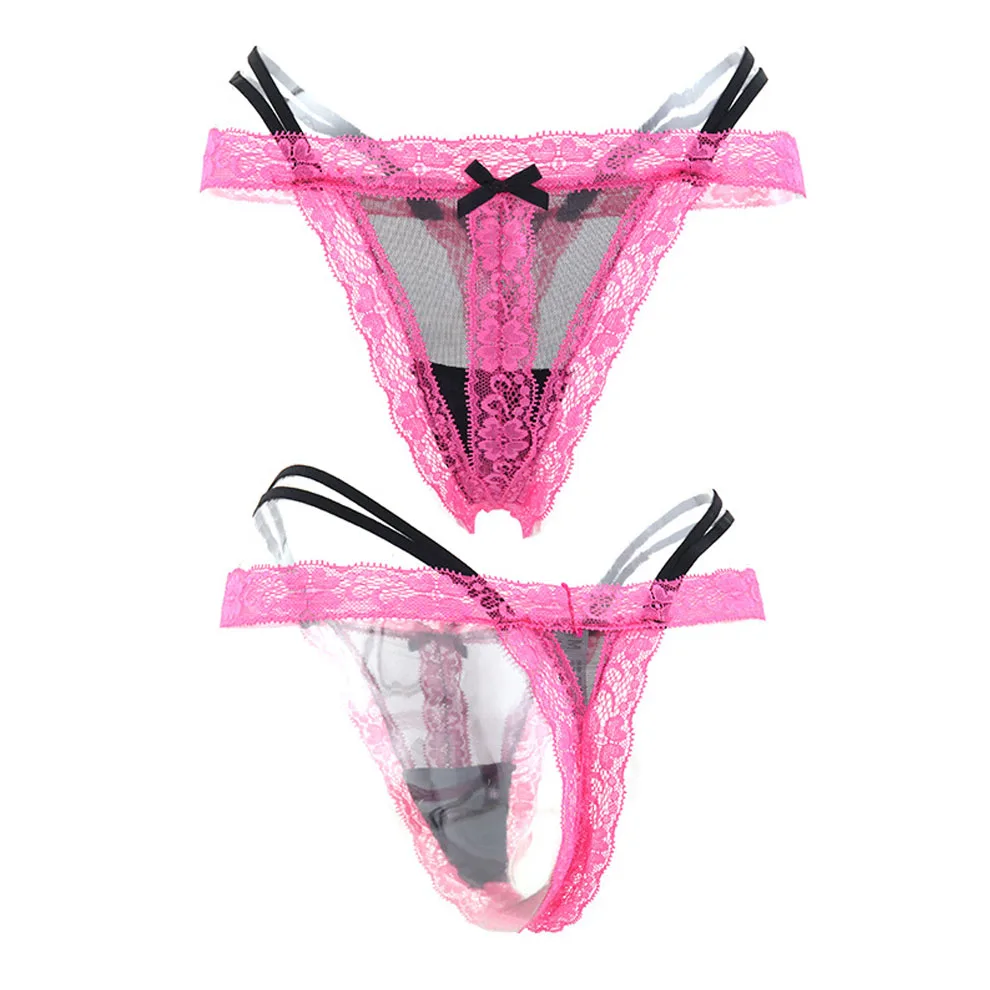 

Lingerie Women Sexy Lace Panties Low-Waist Underwear Thong Female G String Hollow Out Lingerie Temptation Embroidery Intimates