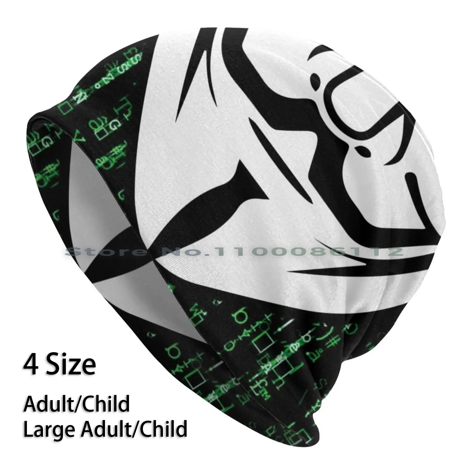 Облегающие шапки с Анонимной матрицей вязаная шапка анонимная Скрытая матрица