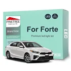 Комплект светодиодного светильник для KIA Forte 2009-2015, 2016, 2017, 2018, 2019, 2020, светодиодные лампы, купольная карта для чтения, Canbus