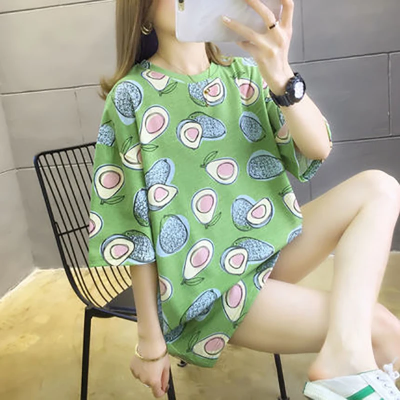 

Women'S T-Shirts With Short Sleeve Grunge Clothes Printing Top Female Plus Size Woman Tshirts