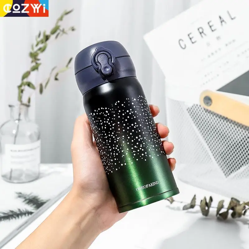 Термокружка звездное небо 500 мл Термос из нержавеющей стали кофейная вакуумная