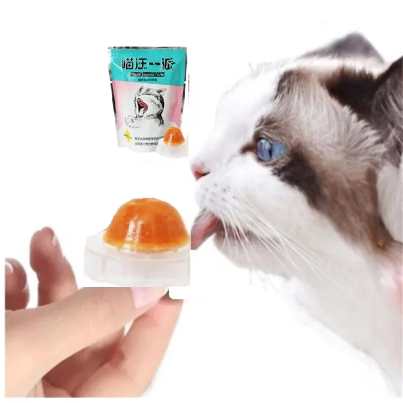 1 шт. здоровый кошка закуски кошачья мята конфеты лизание питания гель энергии