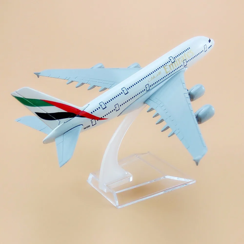 16 см Air Объединенные Арабские Эмираты A380 Airbus 380 Airways Airlines металлический сплав модель самолета литье под