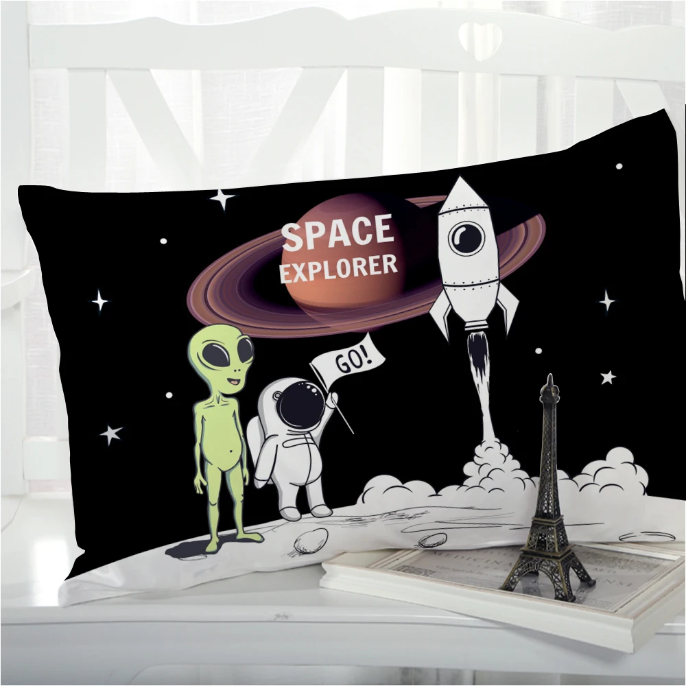 

1 шт., детские футболки с мультяшными принтами, накидка для подушки, подушки Чехол постельные принадлежности, подушка с эффектом чехол ...