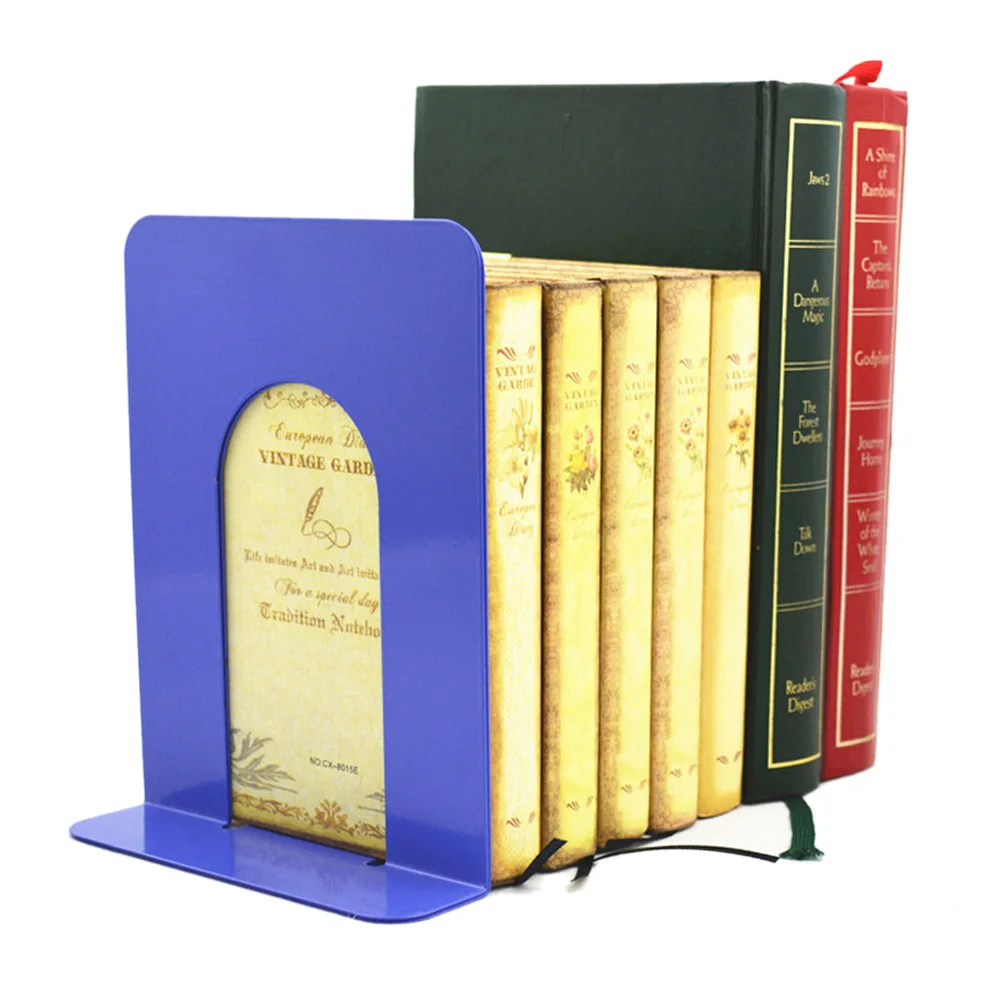 1 пара простой жизни складной портативный металлический держатель для книг полка