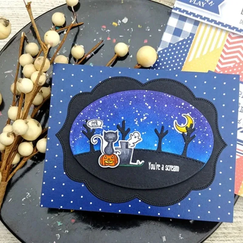 Металлические Вырубные штампы с изображением милых деревьев вырубки для