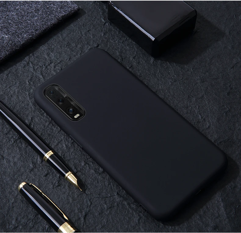 Для OPPO Find X2 Pro Чехол из жидкого силикона сплошной цвет мягкий силиконовый чехол