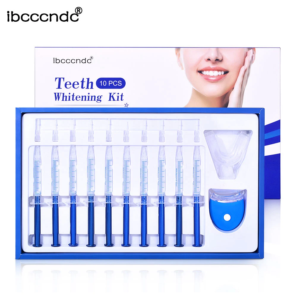 10 Gels kit Отбеливание зубов 44% пероксид Стоматологическая система отбеливания полости рта гель набор отбеливатель зубов Стоматологическое оборудование Профессиональное отбеливание зубов - Цвет: 10 Gels kit