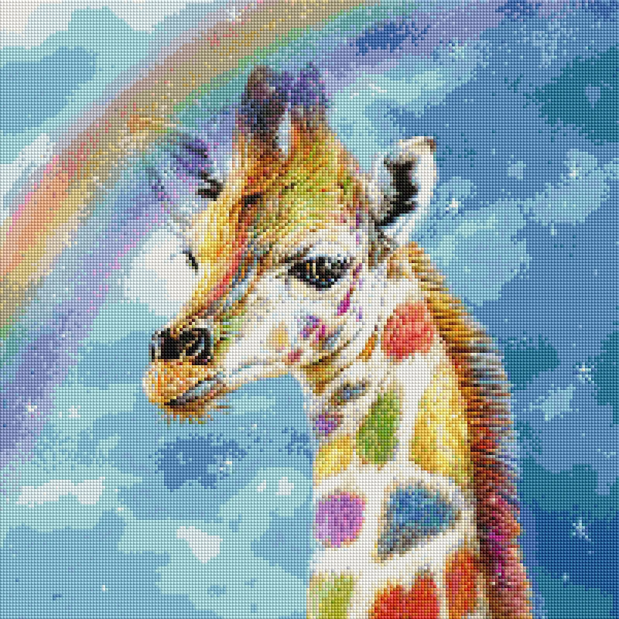 5D Алмазная мозаика живопись красочные полосы жираф сделай сам алмазная вышивка