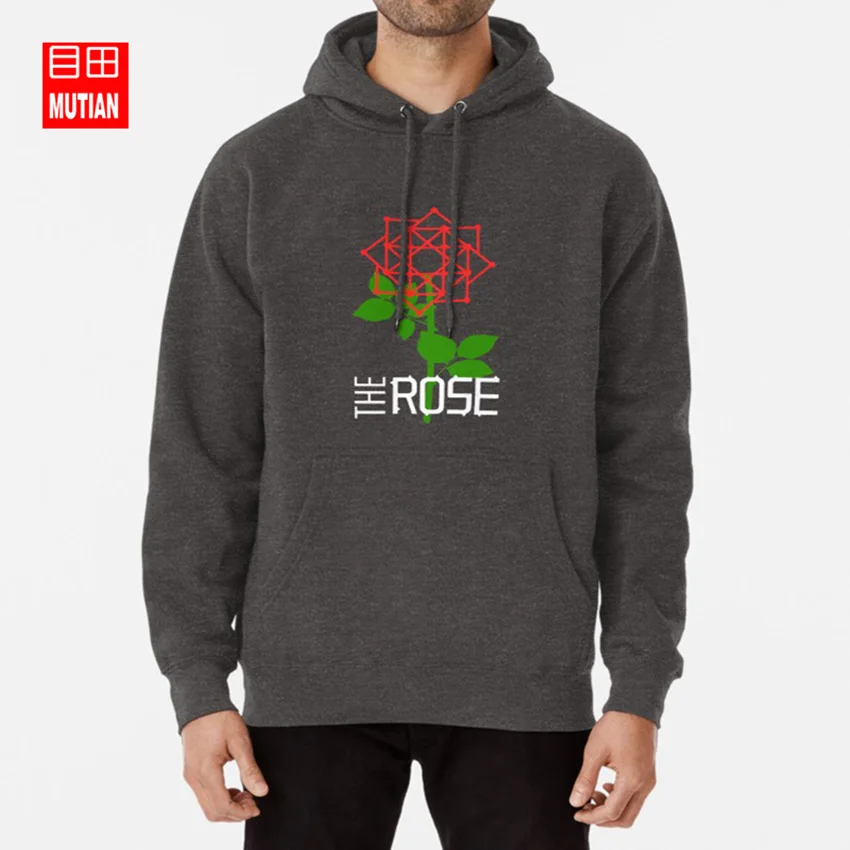 darkgrey-hoodie Толстовки с капюшоном с логотипом розы dojoon hajoon jaehyeong, Корейская группа ROSE j star company k rock - Цвет: darkgrey-hoodie