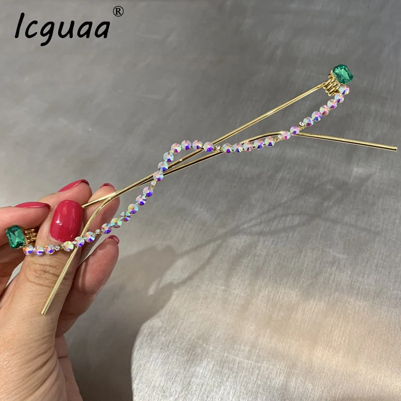 Женские солнцезащитные очки в полуоправе зеленые красные прозрачные