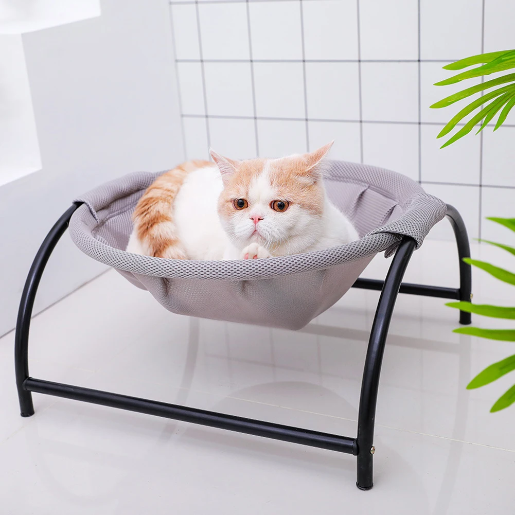 

Summer Cat Dog Detachable Litter Kennel Mat Pet Puppy Breathable Washable Removable Elevated Hammock Mesh Bed
