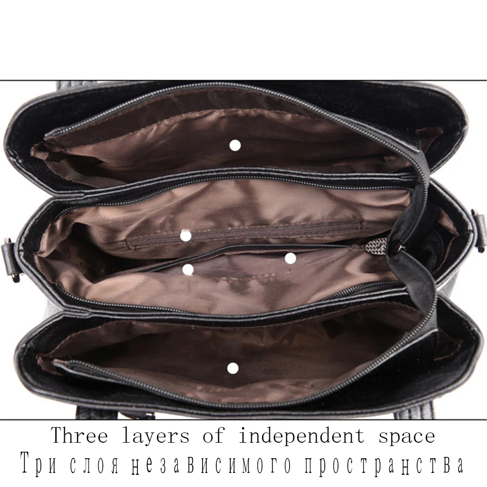 

2021 Three layers Bag Luxury Handbags Women Bags Deisgner Soft Leather Tassel handbags Crossbody Bags For Women Casual Tote Bag