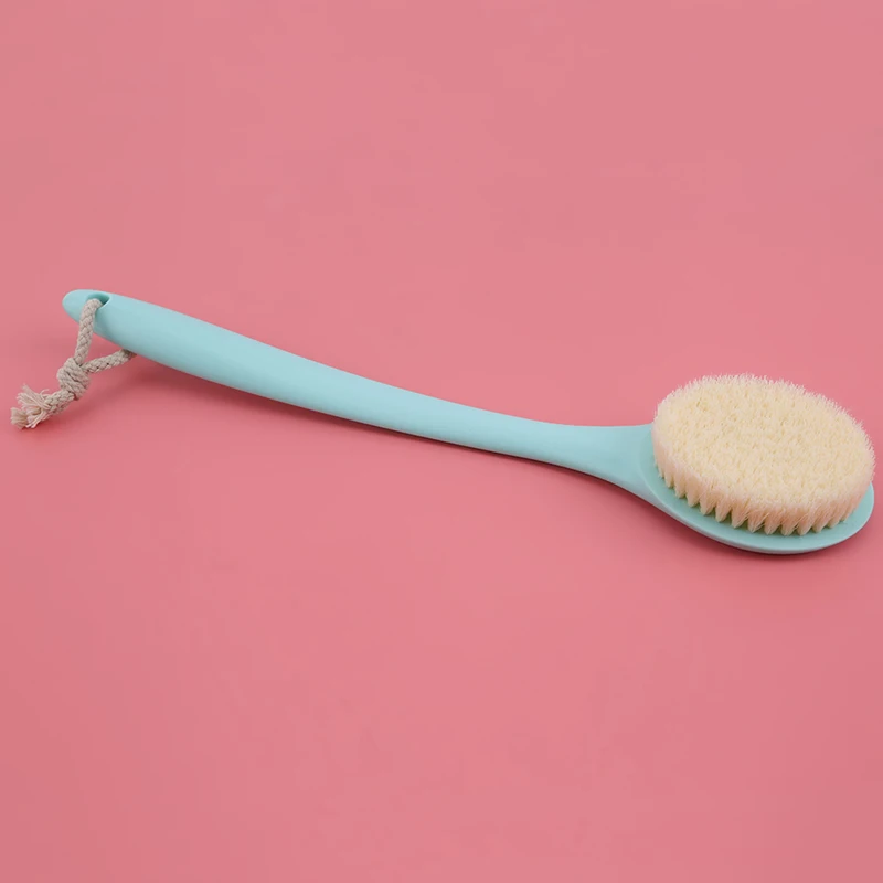 

Multi-function Household Brush Pink Long Handle Bath Cleaning Brush Soft Hair Bathroom Brush