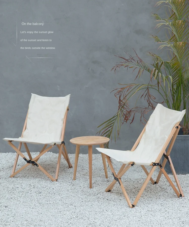 Складной стул из массива дерева легко хранить с бабочкой ленивый кресло для