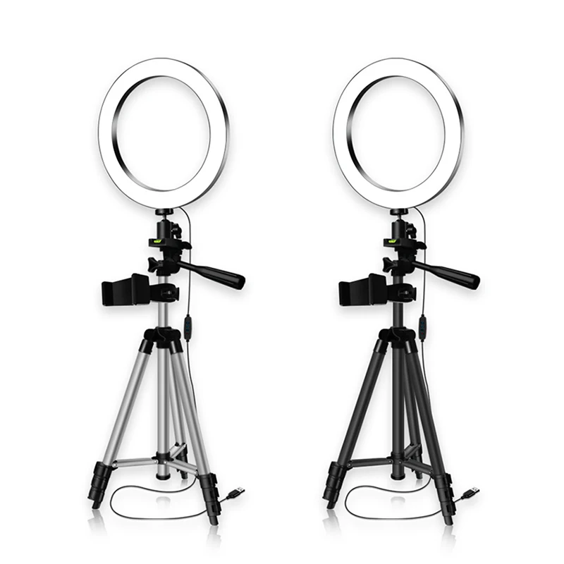 Светодиодный кольцевой светильник для селфи 3500-5500k лампа студийной съемки и