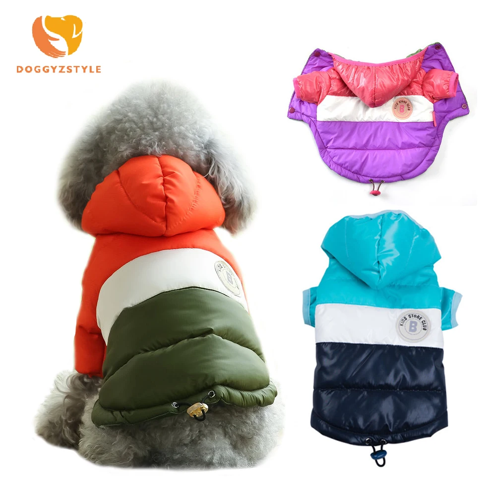 Зимняя одежда для собак маленьких Теплый Щенок домашнее животное кот пуховик