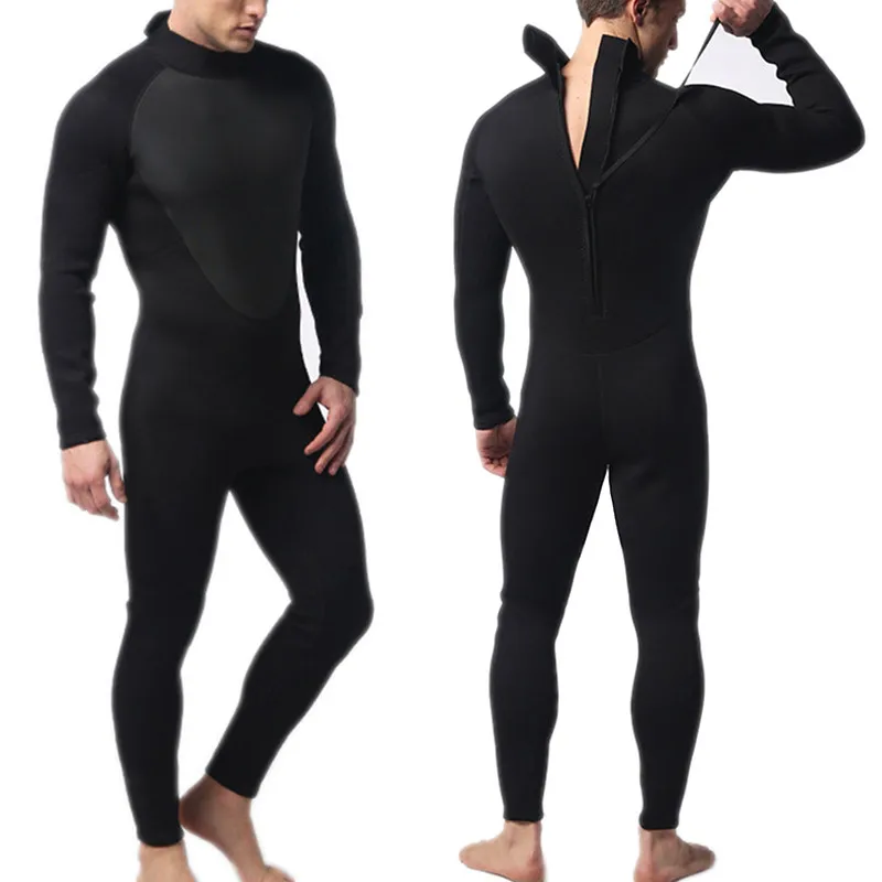 

Summer Men Wetsuit Full Bodysuit 3mm Round Neck Diving Suit Stretchy Swimming Surfing Snorkeling Kayaking Sports Clothing