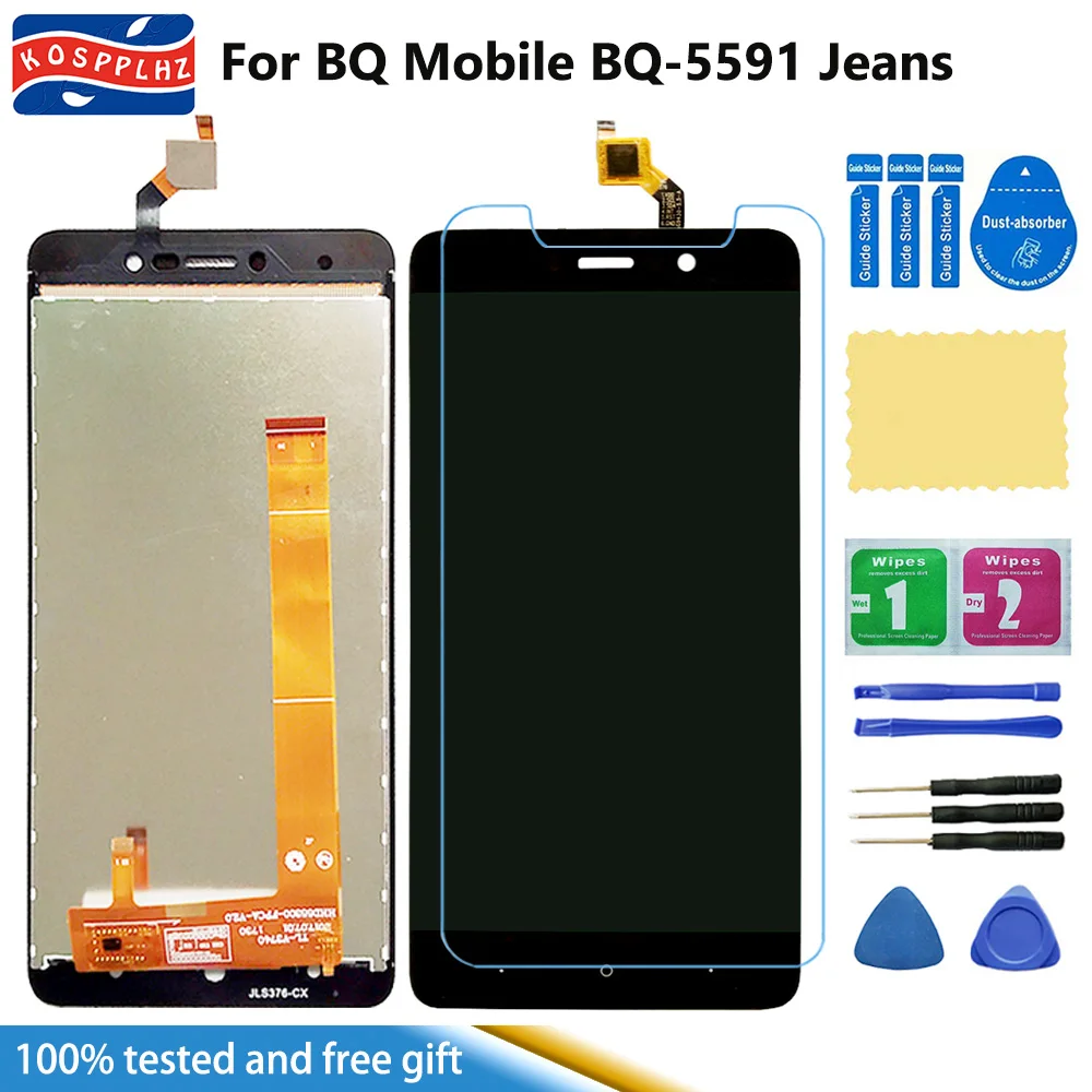 ЖК дисплей 5 дюйма для BQ Moblie 5591 Jeans BQS BQ5591 + стандартная Замена Инструменты|Экраны