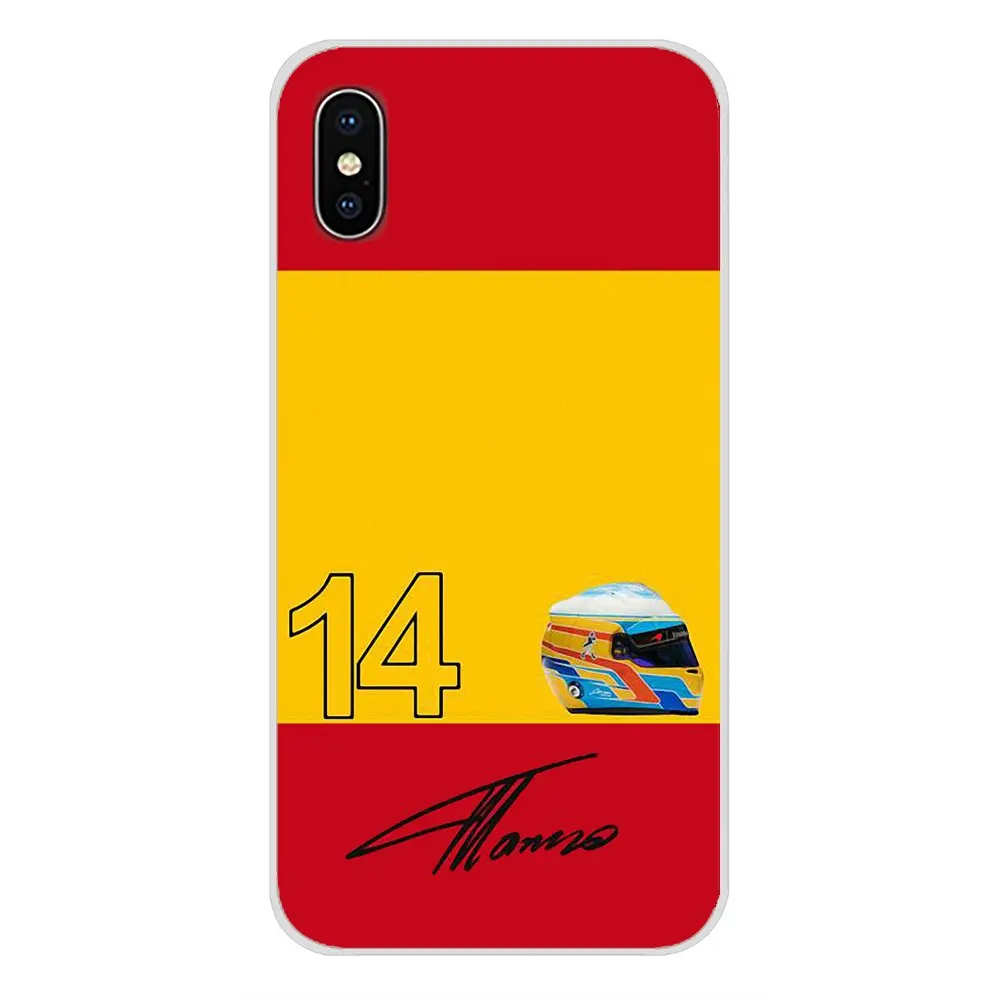 Fernando Alonso racing Transparent Soft Shell Cover For Samsung Galaxy S3 S4 S5 Mini S6 S7 Edge S8 S9 S10 Lite Plus Note 4 5 8 9 | Мобильные