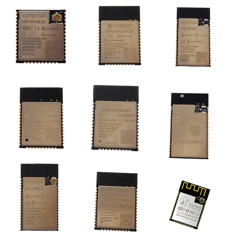 ESP32 series ESP-WROOM-32 ESP32-WROOM-32D ESP32-WROVER ESP32-SOLO-1 ESP-32S WiFi + Bluetooth 4.2 dual-core CPU MCU low-power - купить по