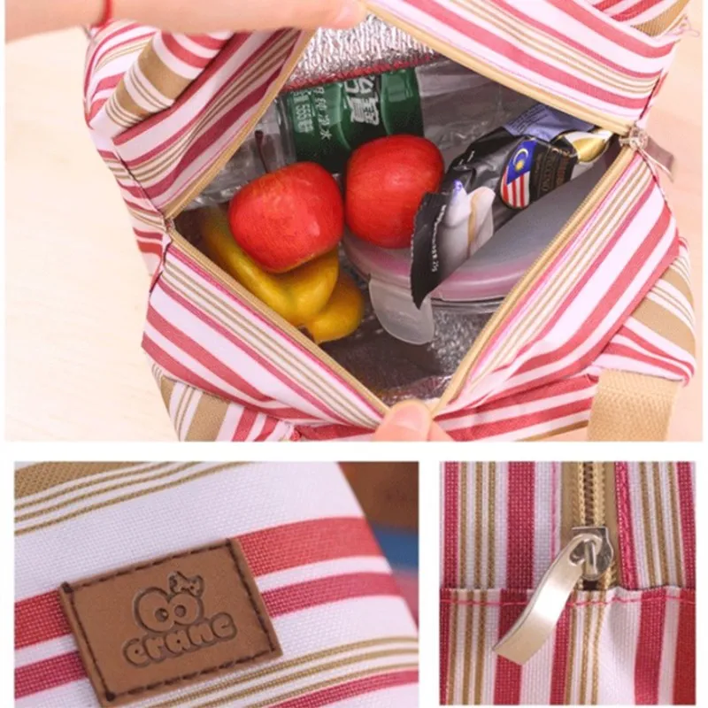 

Oxford Waterproof Lunch Bag Portable Fashion Insulated Thermal Food Picnic Lunch Bags For Women Kids Men Cooler Tote Bag Case