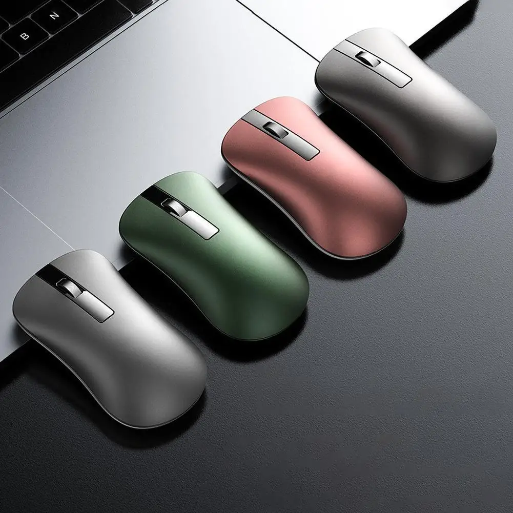 

XM10 Wireless Bluetooth Mute wireless mouse Aluminum Alloy Rechargeable Mute Gamer Mouse for Laptops