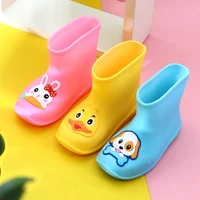children rain shoes mens and womens childrens middle tube dinosaur rain boots non slip water shoes cute cartoon rubber shoes