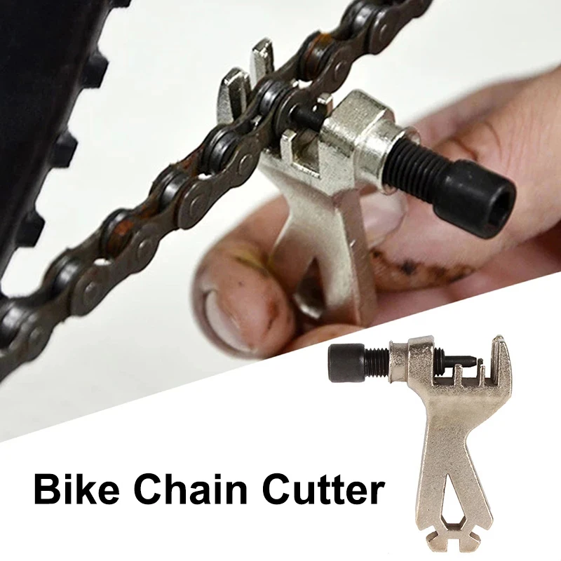 

MTB Bicycle Cutter Removal Extractor Tool Bike Chain Cutter Mini Cycling Steel Chain Breaker Repairing Tool Spoke Wrench Cycling