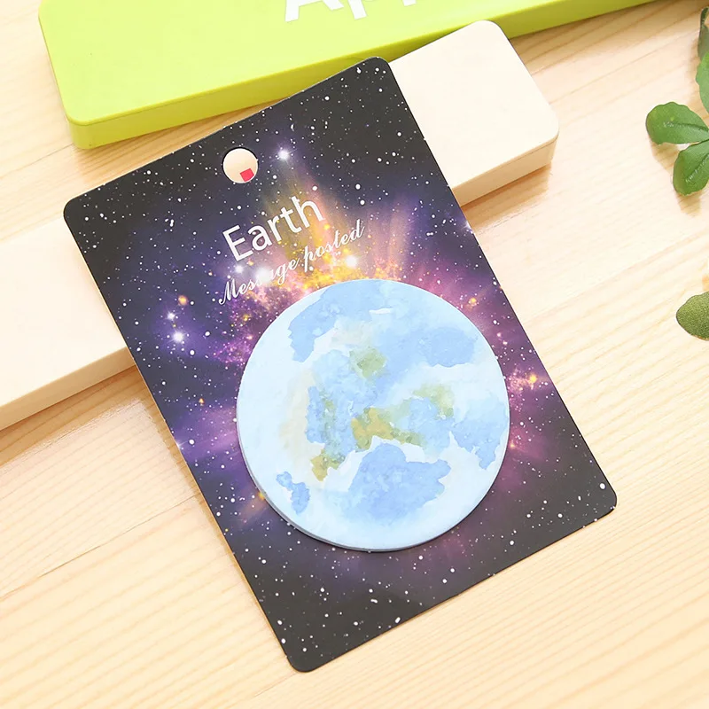 

60pcs Kawaii Sticky Note Memo Sticker Paper Creative Starry Sky Planet Memo Pads Office Decor Stationery Fashione Planner Sheets