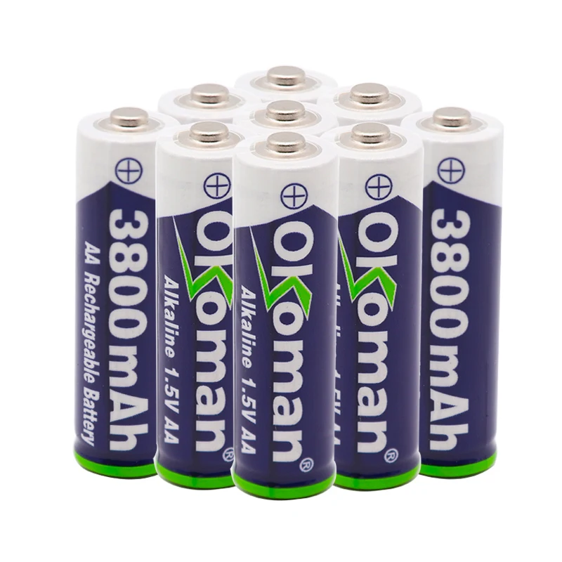 Аккумуляторная батарейка АА 100% в 1 5 мАч щелочные батарейки для часов игрушек