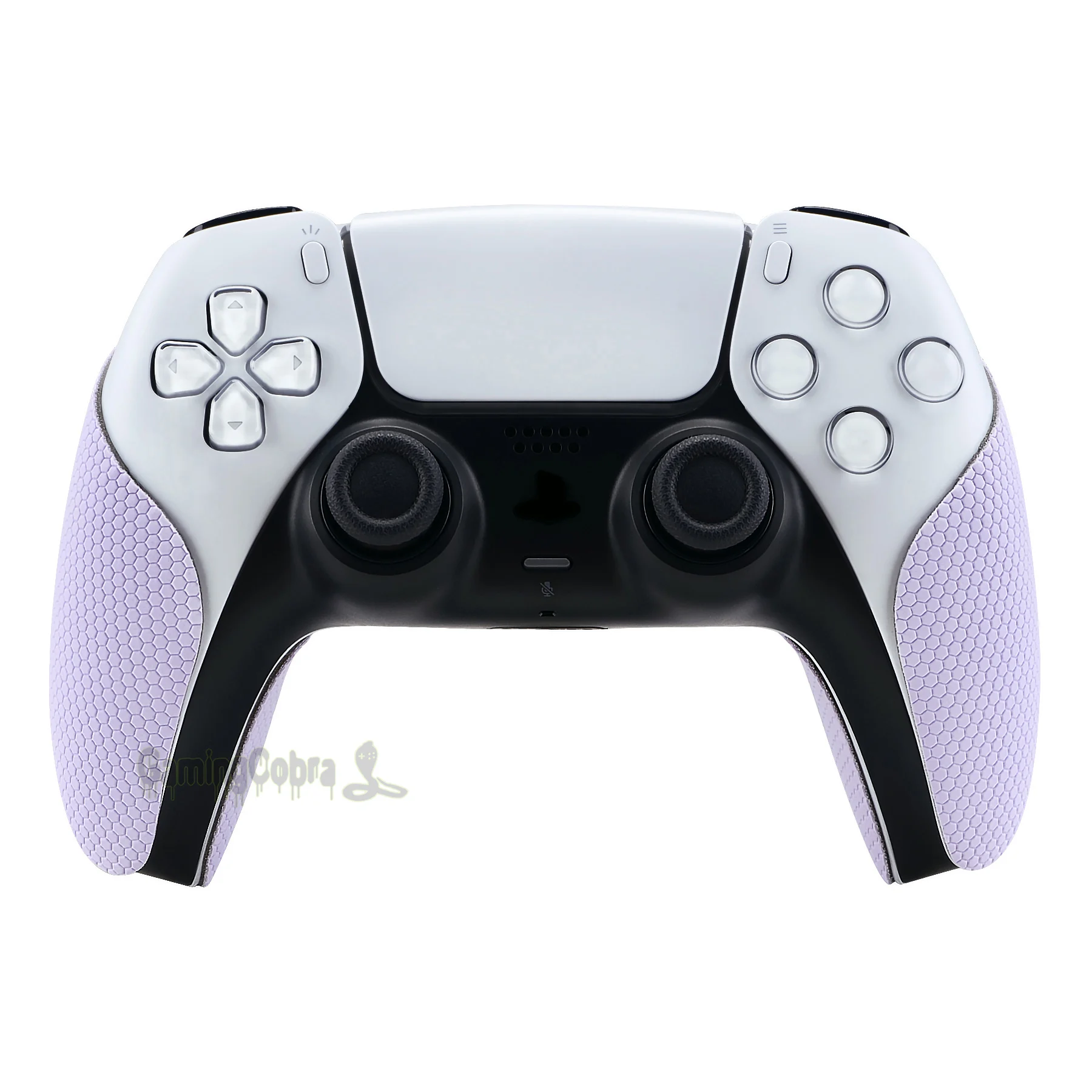 

PlayVital Mauve Purple Anti-Skid Sweat-Absorbent Controller Grip Textured Soft Rubber Pads Handle Grips for PS5 Controller