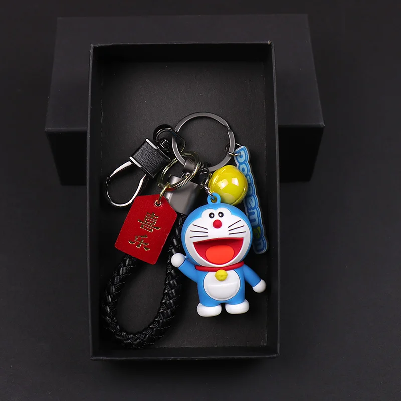 

Doraemon Anime Action Figures Children Toys Cartoon Jingle Cat Keychain Doraemon Figure Model Collection Ornaments Women Gifts