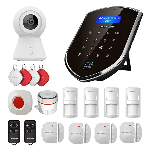 Kit 5 Wolf-Guard WM2GR GSM Wifi беспроводная домашняя система охранной сигнализации DIY Kit приложение управление детектор движения датчик охранная сигнализация - Цвет: Kit 5