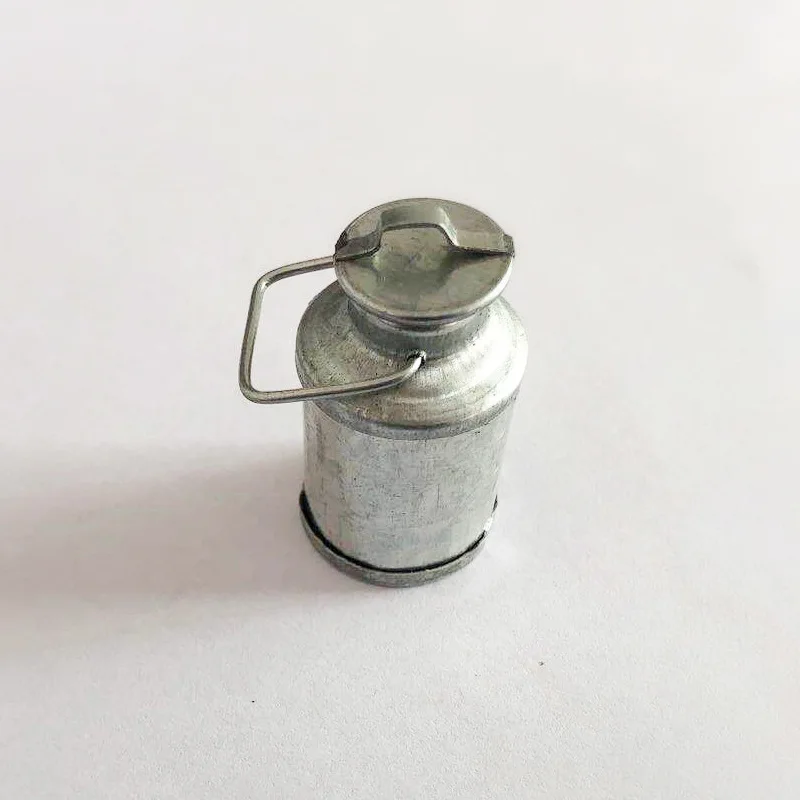 

1:12 DIY Dollhouse Furniture Miniature Handmade Metal Mini Scene Accessories Iron Kettle Farm Milk Jug