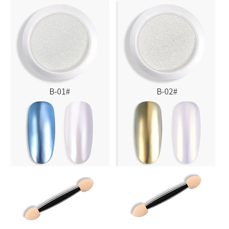 0 3 г зеркальная оболочка для ногтей блестящая пудра металлический цвет УФ гель