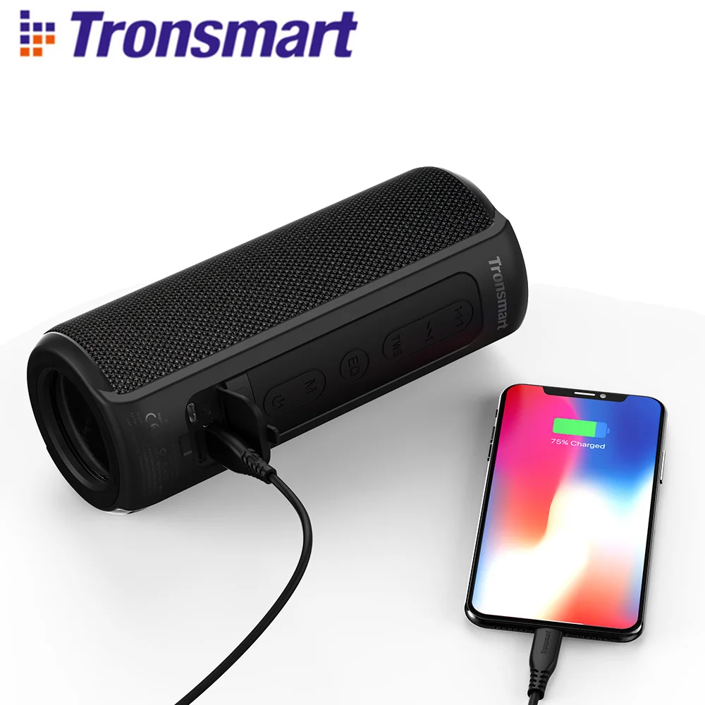 Tronsmart T6 Plus Bluetooth динамик 40 Вт Портативная колонка колмы трехбасовые эффекты с IPX6