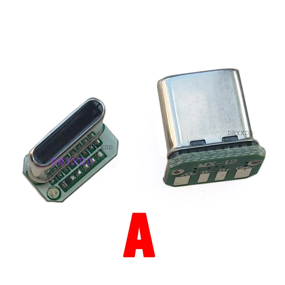 1-5 шт. USB 3.1 плата Type C Вертикальная нашивка 16-контактный 4 сварочный провод для